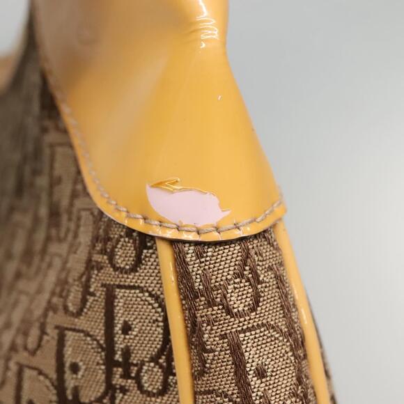 DIOR Trotter Canvas Shoulder Bag Beige Silver - Picture 6 of 13